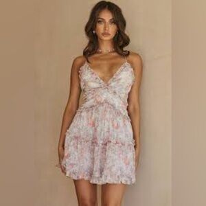 TEAL floral dress